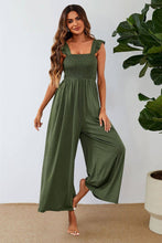 Load image into Gallery viewer, Frill Detail Strappy Jumpsuit In Olive
