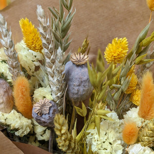 Yellow Dried Flower Arrangements