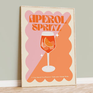 Aperol Spritz Cocktail Print