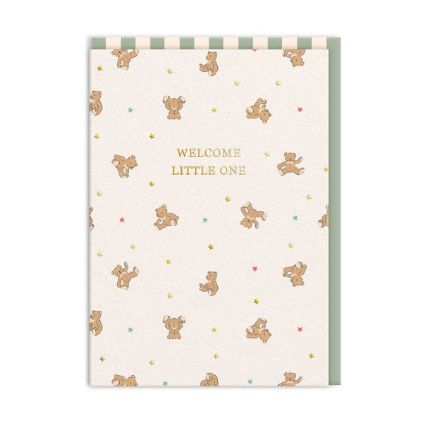 Cath Kidston Welcome Little One Bears Greeting Card