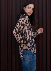 Sheer Animal Blouse