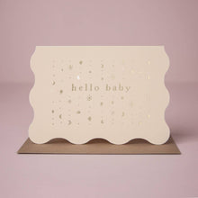 Load image into Gallery viewer, Stars Hello Baby Card | New Baby Card | Gender Neutral Card
