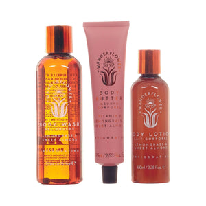 3pc Shower Rituals Set - Lemongrass & Sweet Almond