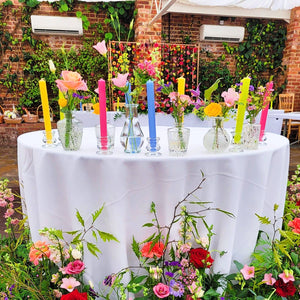 White 10 inch Dinner Candles x 6