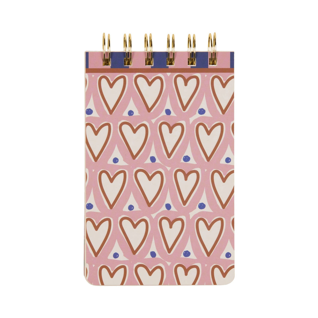 Designworks Ink A Dopo Hearts Twin Wire Notepad