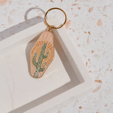 Load image into Gallery viewer, Cactus Enamel Keychain
