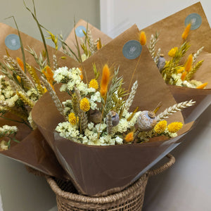 Yellow Dried Flower Arrangements