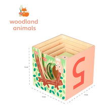 Load image into Gallery viewer, Woodland Wooden Stacking Cubes
