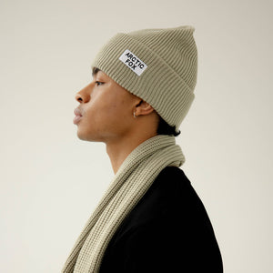 Recycled Bottle Beanie - Arctic Grey - AW24