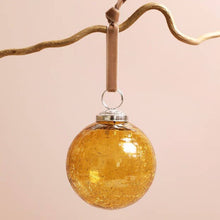 Load image into Gallery viewer, Amber Glass Bauble
