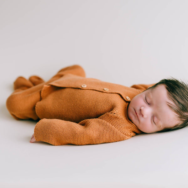 New Baby Knit Set - Rust