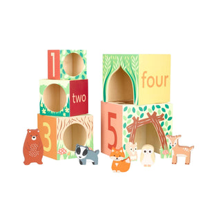 Woodland Wooden Stacking Cubes