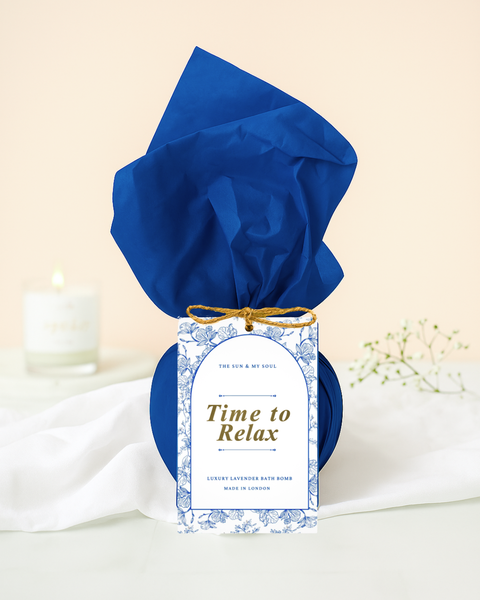 Time to Relax Lavender Bath Bomb⎜Calm Luxury Bath Bomb Gift