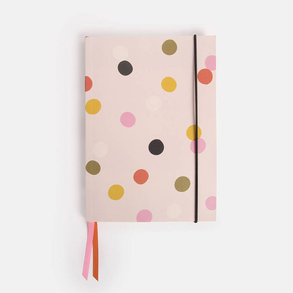 Pale Pink Dotty A5 Notebook