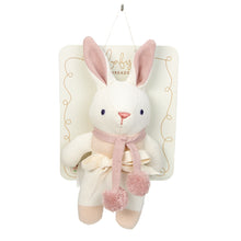 Load image into Gallery viewer, Baby Threads Cream Bunny Rattle
