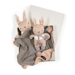 Baby Threads Taupe Bunny Gift Set