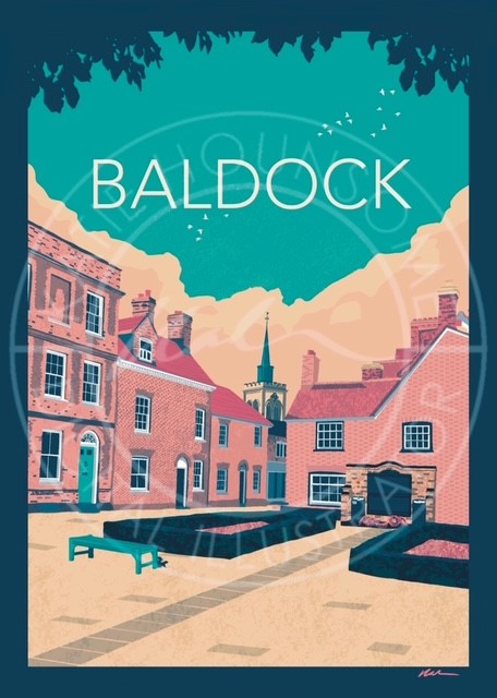 Baldock War Memorial Poster Print