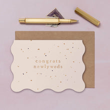 Load image into Gallery viewer, Newlyweds Wedding Card | Wedding Day Card | Confetti Card
