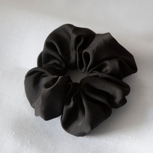 Satin Style Scrunchie - Black