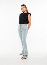 Load image into Gallery viewer, Light Denim Skinny Flare Jean
