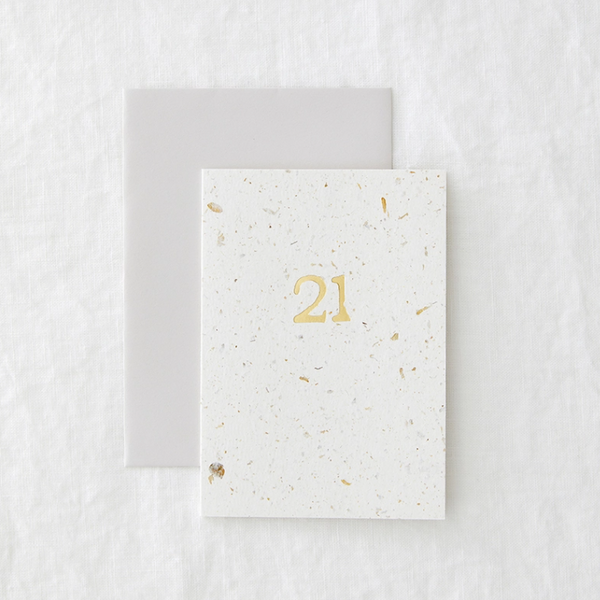 21 Hop Foil - Eco-friendly Birthday Greeting Card