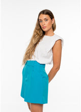 Load image into Gallery viewer, High Waist Tailored Shorts - Blue
