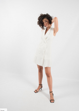 Load image into Gallery viewer, Blazer Dress - White
