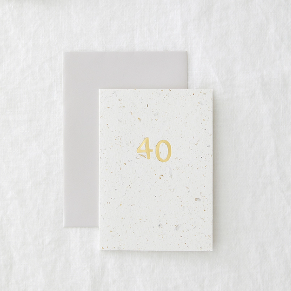 40 Hop Foil - Eco-friendly Birthday Greeting Card