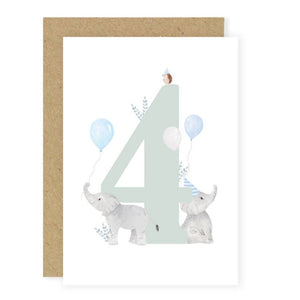 4th Birthday Card