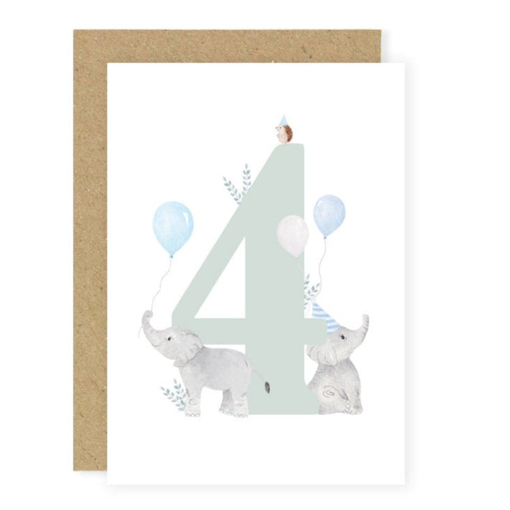 4th Birthday Card