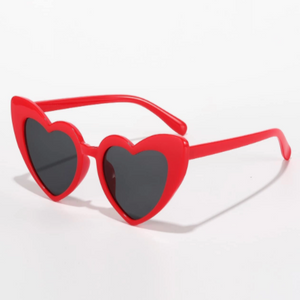 Love Heart Sunglasses Red