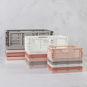 Desert Blush Mini Folding Storage Crate