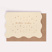Load image into Gallery viewer, Stars Hello Baby Card | New Baby Card | Gender Neutral Card
