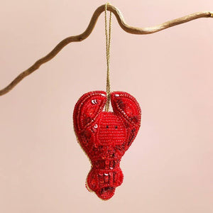 Beaded Lobster Hanging Decoration