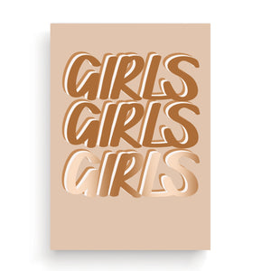 Girls, Girls, Girls A5 Print