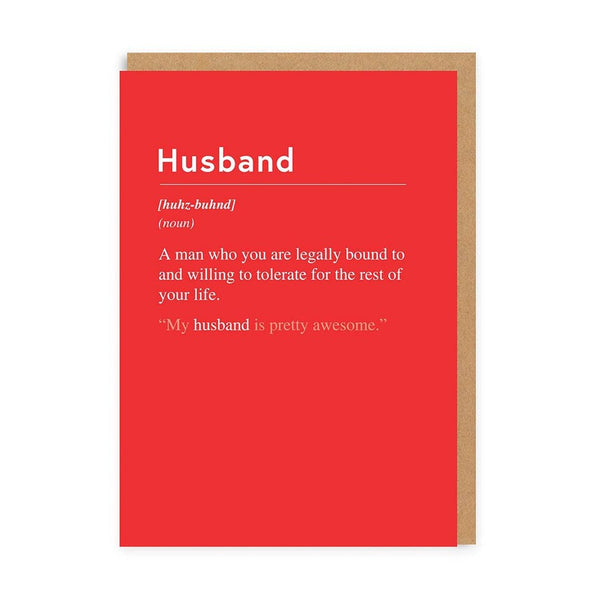 Husband, Willing To Tolerate You Greeting Card