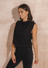 Load image into Gallery viewer, Black Sleeveless Blouse
