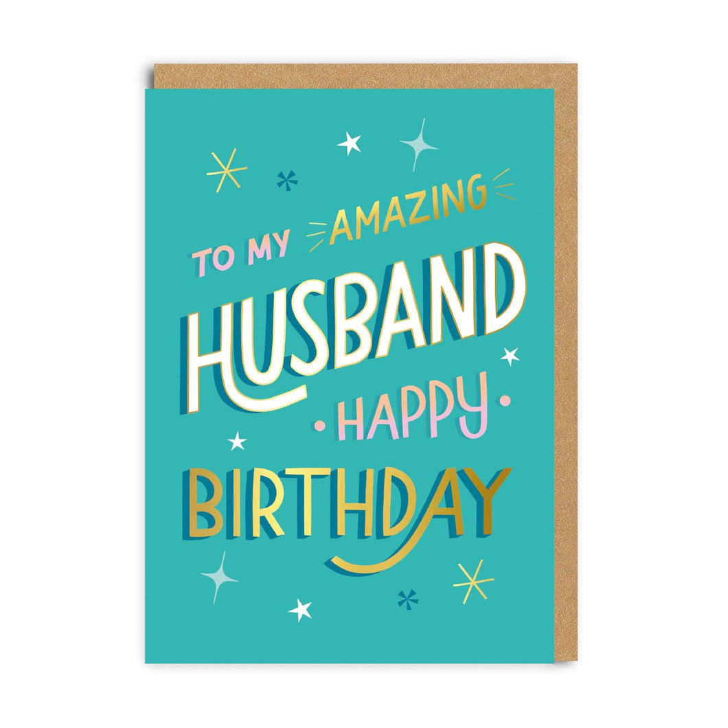 To My Amazing Husband Birthday Greeting Card
