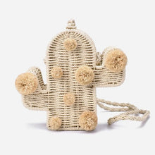Load image into Gallery viewer, Straw Cactus Bag
