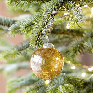 Amber Glass Bauble