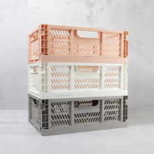 Load image into Gallery viewer, Pink Biggie Folding Storage Crate
