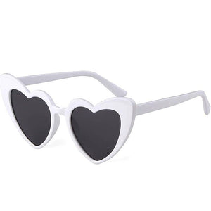 Love Heart Sunglasses White