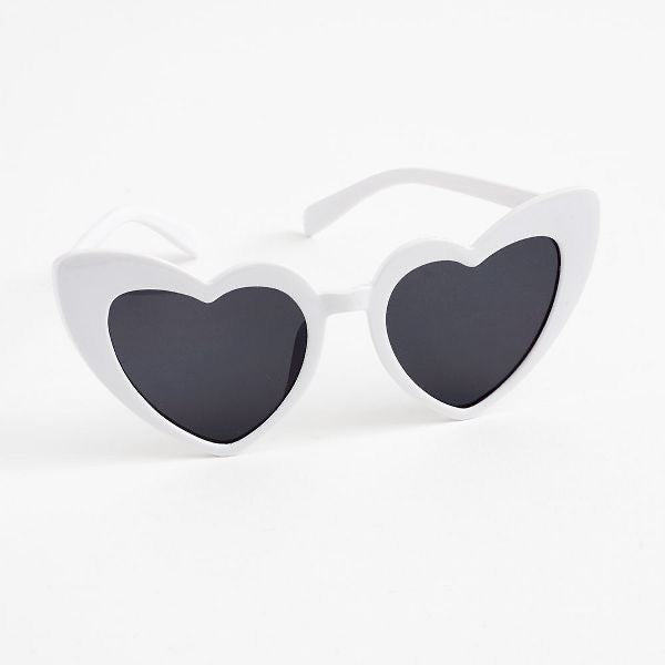 Love Heart Sunglasses White