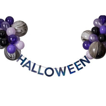 Load image into Gallery viewer, HALLOWEEN BUNTING &amp; BALLOONS HANGING PARTY DECORATION
