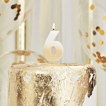Gold Ombre Number Birthday Candles