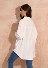 Load image into Gallery viewer, Oversized Cheesecloth Shirt White - Pre Order
